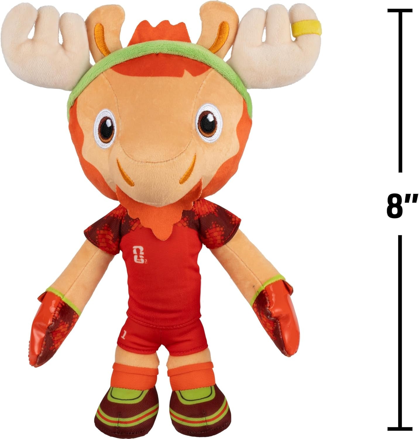 FIFA® World Cup 2026 Canada 8-Inch Plush - Official Maple™ the Moose Mascot with Red Uniform, Soft Collectible Toy for Fans - Ages 3+