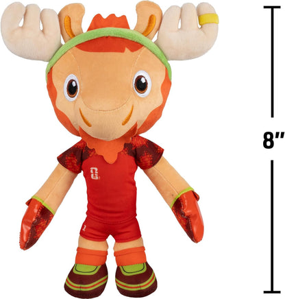 FIFA® World Cup 2026 Canada 8-Inch Plush - Official Maple™ the Moose Mascot with Red Uniform, Soft Collectible Toy for Fans - Ages 3+