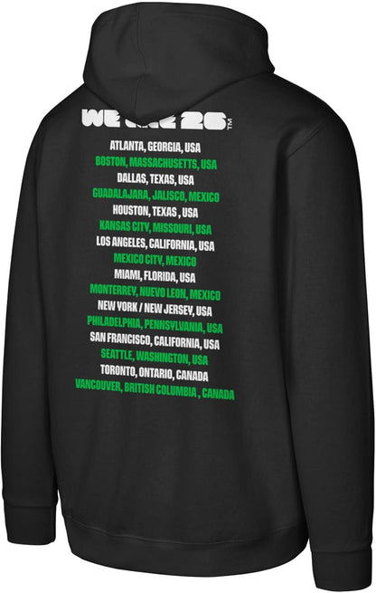 FIFA World Cup 2026 Kids Youth 8-20 Official Host City Fleece Lined Pullover Hoodie Sweastshirt